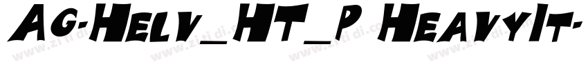 AG-Helv_HT_P HeavyIt字体转换